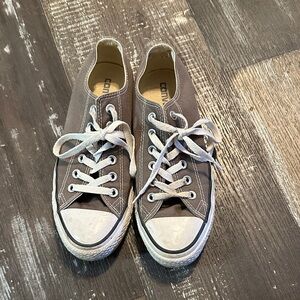 Converse All Stars Classic Gray Canvas Low-Top Sneakers